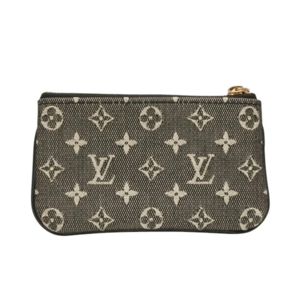 LOUIS VUITTON Pochette coin case Wallet Monogram canvas Noir Black